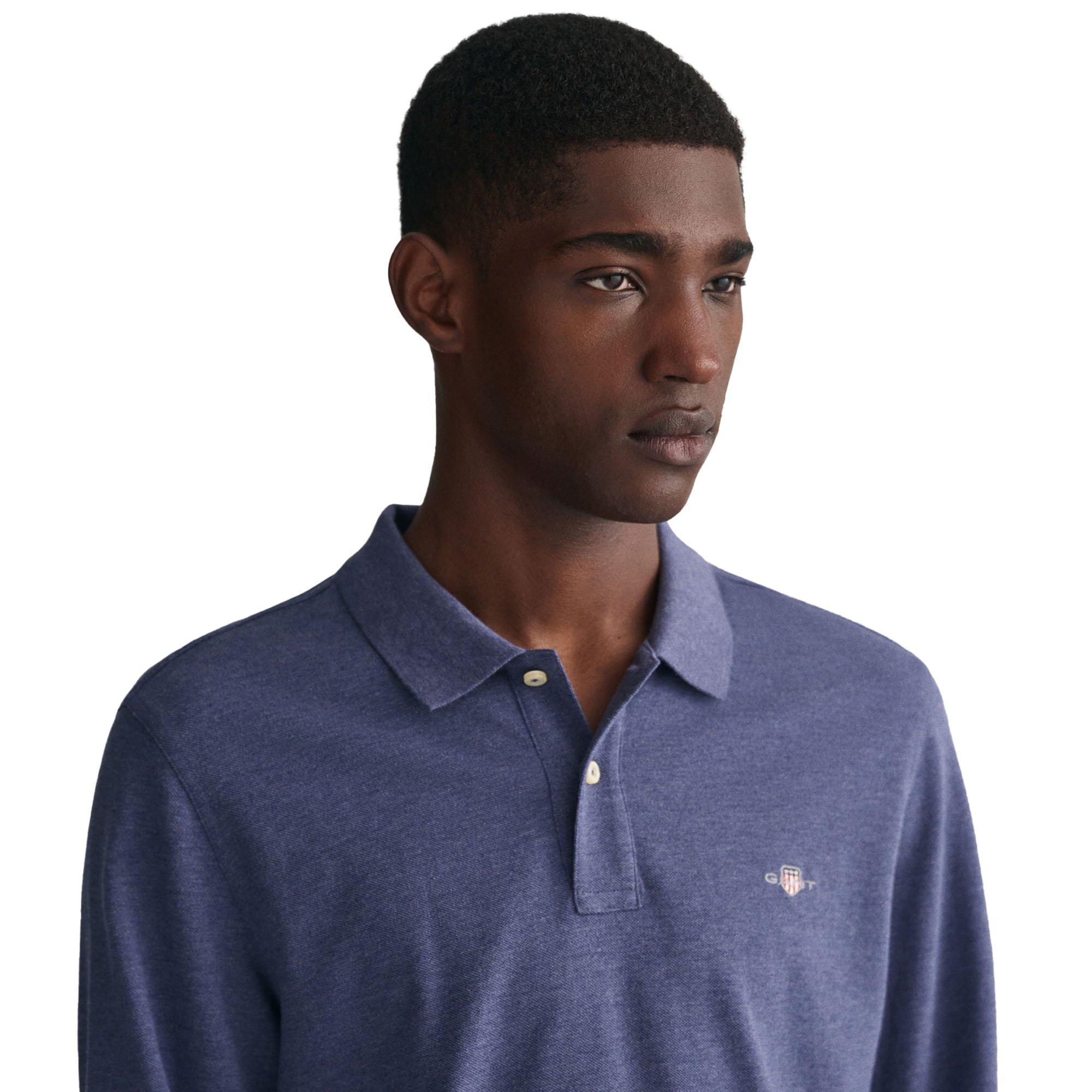 GANT Shield Regular Fit Longsleeve Pique Rugger Polo  