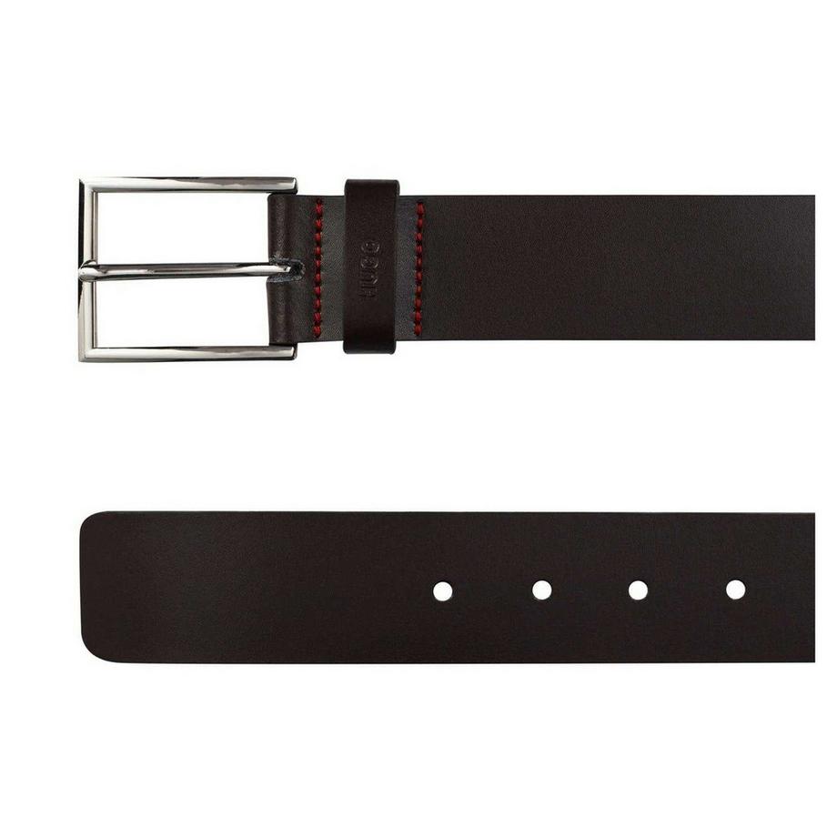 HUGO BOSS Ceinture en Cuir avec Coutures Contrastées  