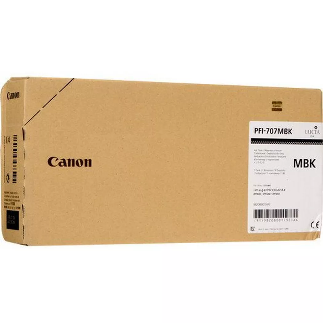 Canon – Tintenpatrone matt schwarz PFI707MBK iPF 830/840 700ml, One Size