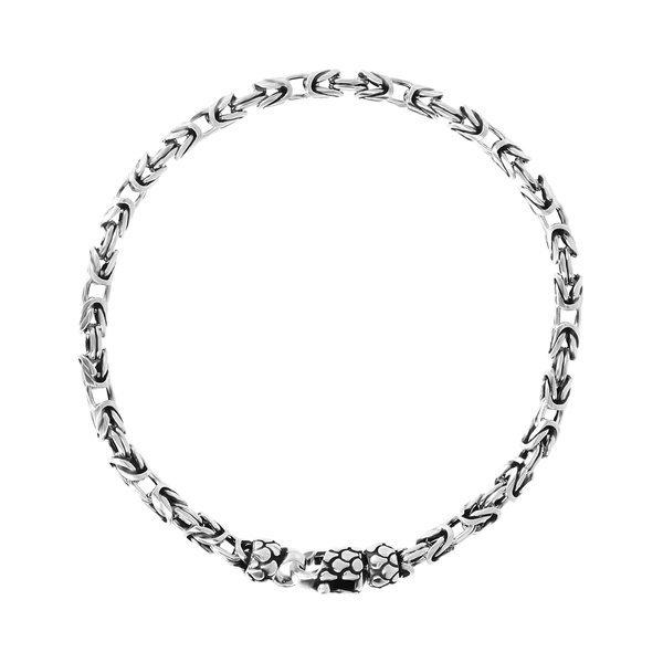 Image of Silberarmband Basininkette Damen Silber 19cm