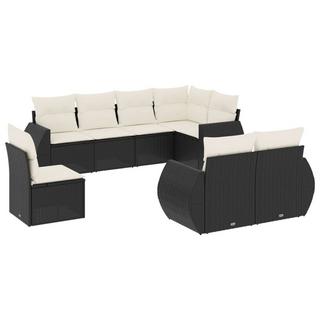 VidaXL set divano da giardino Polirattan  