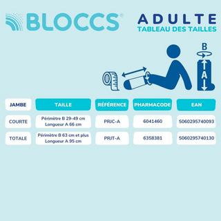 Bloccs  Protection de plâtre / pansement Bloccs pour bain et douche, étanche et résistant, Adulte 