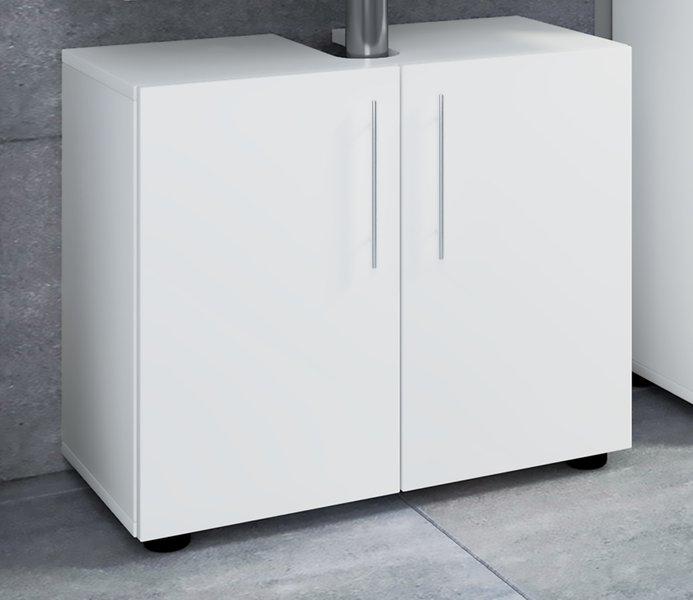VCM Badmöbel Badunterschrank Waschbeckenunterschrank Badezimmer Flandu ll Drehtüren  