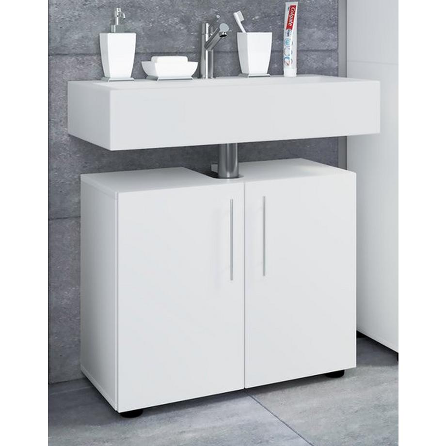 VCM Badmöbel Badunterschrank Waschbeckenunterschrank Badezimmer Flandu ll Drehtüren  