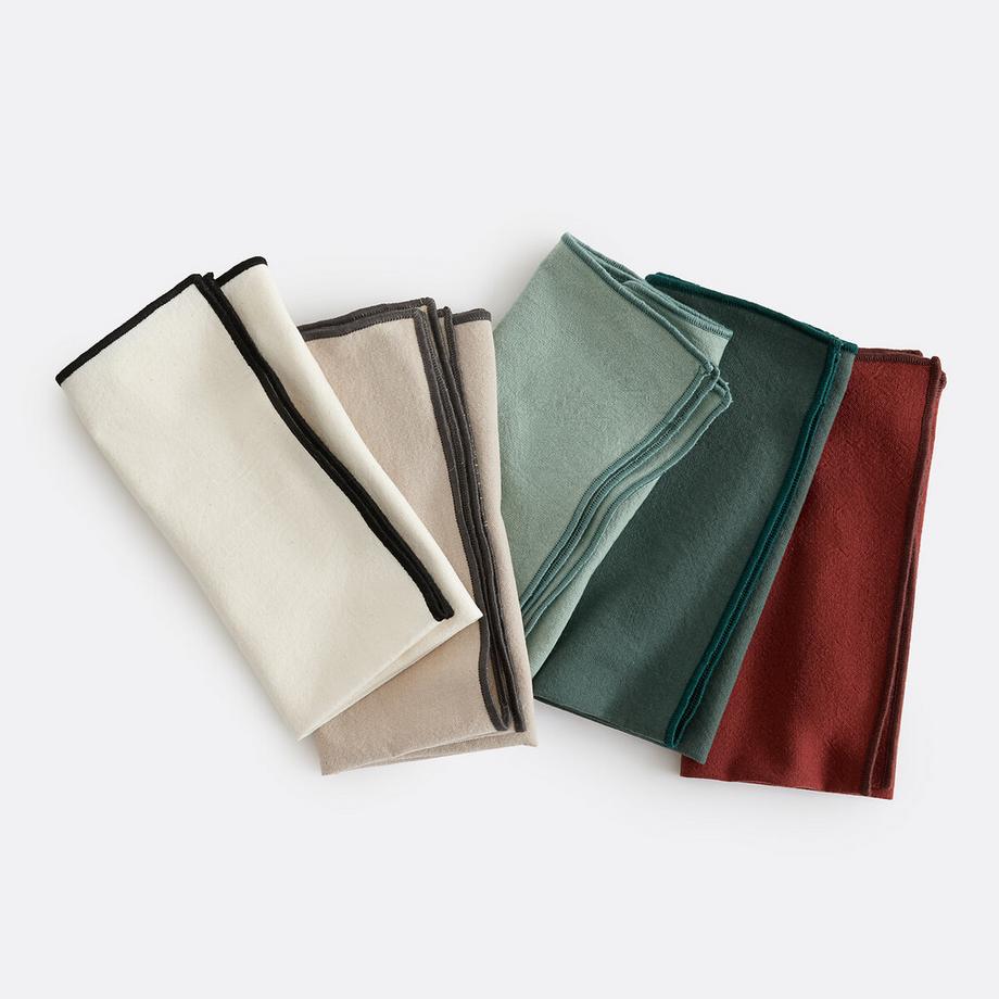 La Redoute Intérieurs Lot de 4 serviettes de table  