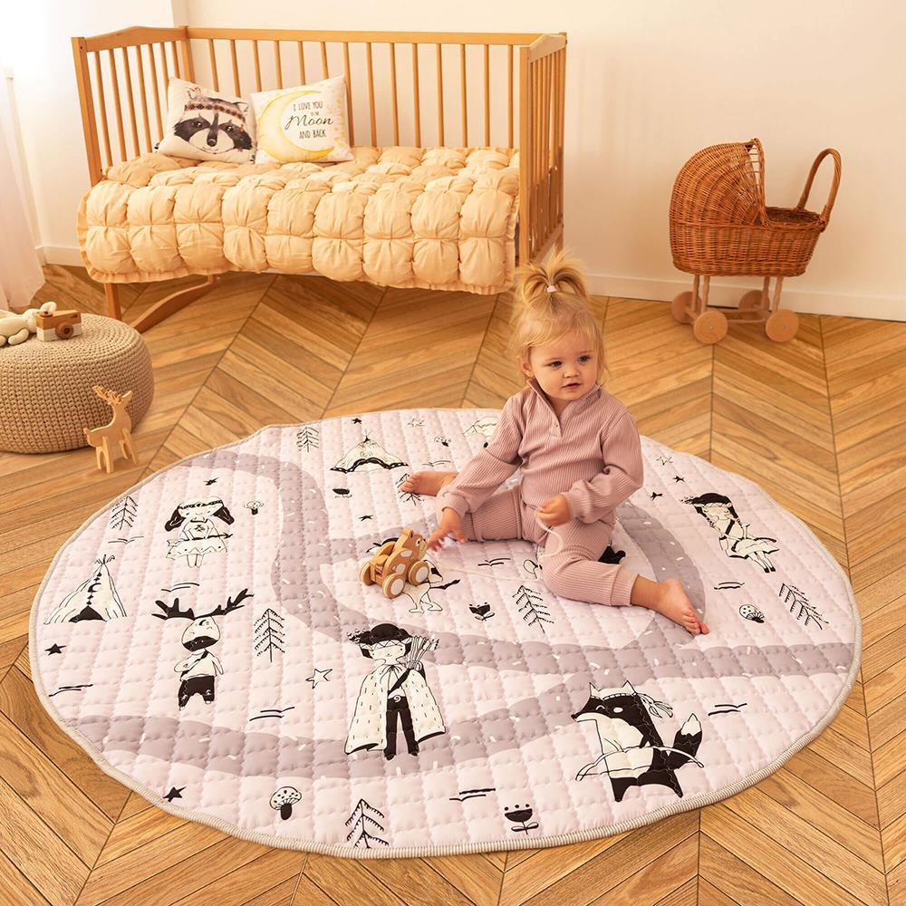 Image of Gesteppte-Krabbeldecke, Little Explorers, 1.5 m Gesteppte-Krabbeldecke, Little Explorers, 1.5 m