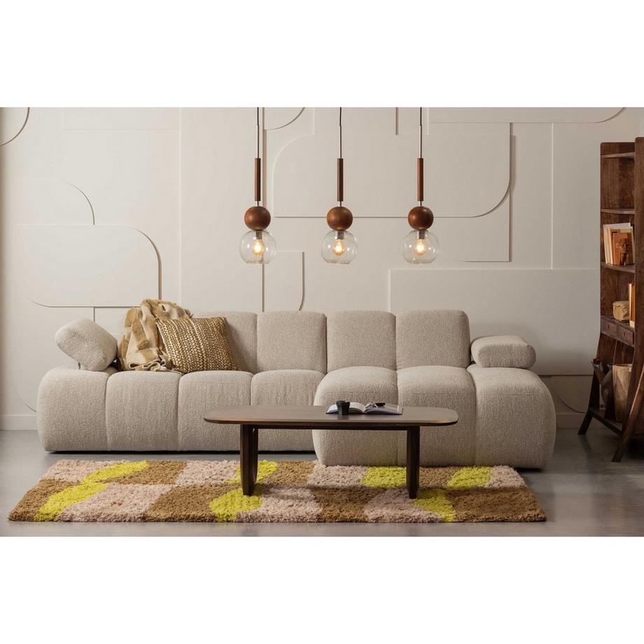 mutoni Ecksofa Mojo rechts Bouclé meliert 284x160  