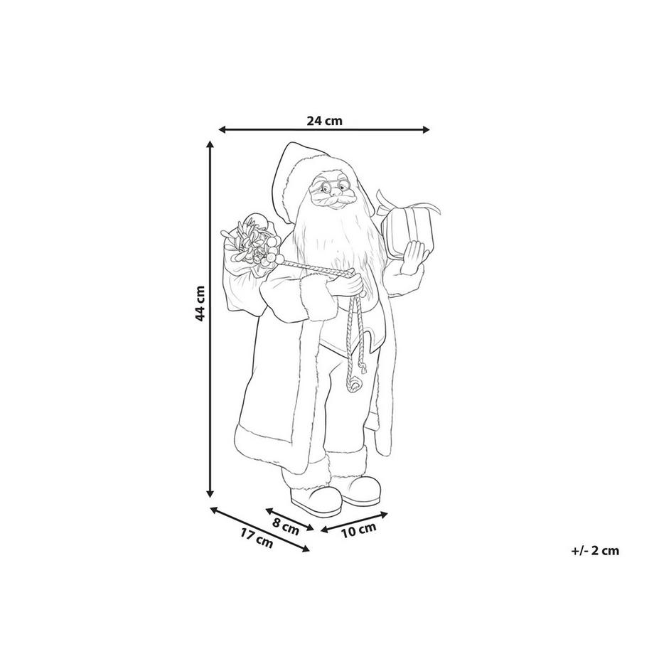 Beliani Weihnachtsdekoration aus Stoff Retro RAMVATN  