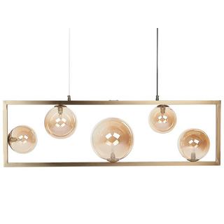 Beliani Lampe suspension en Métal Moderne GEEHI  