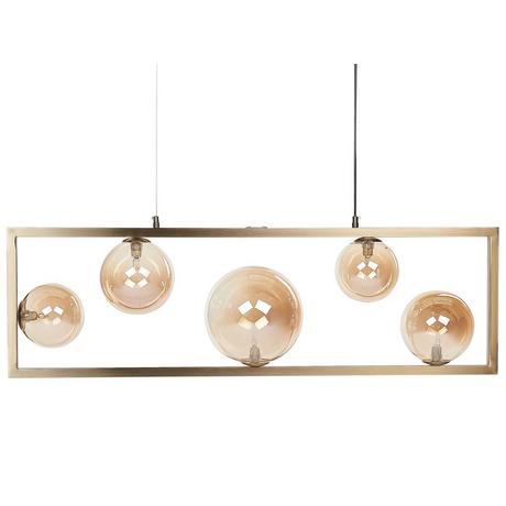 Beliani Lampe suspension en Métal Moderne GEEHI  