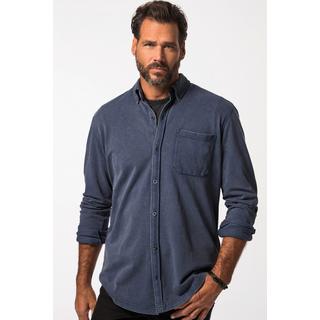 JP1880  Chemise en maille piquée, à manches courtes. Col à pointes boutonnées. Coupe Modern Fit et style vintage - jusqu'au 8 XL 