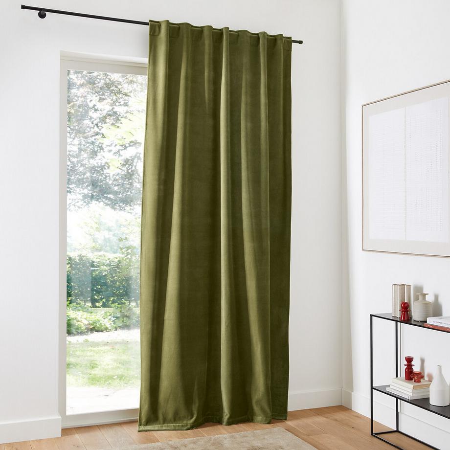 La Redoute Intérieurs  Rideau thermique velours pattes cachées 