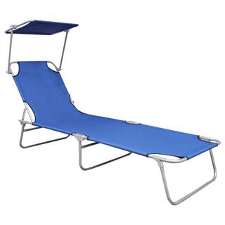 VidaXL Chaise longue tissu  