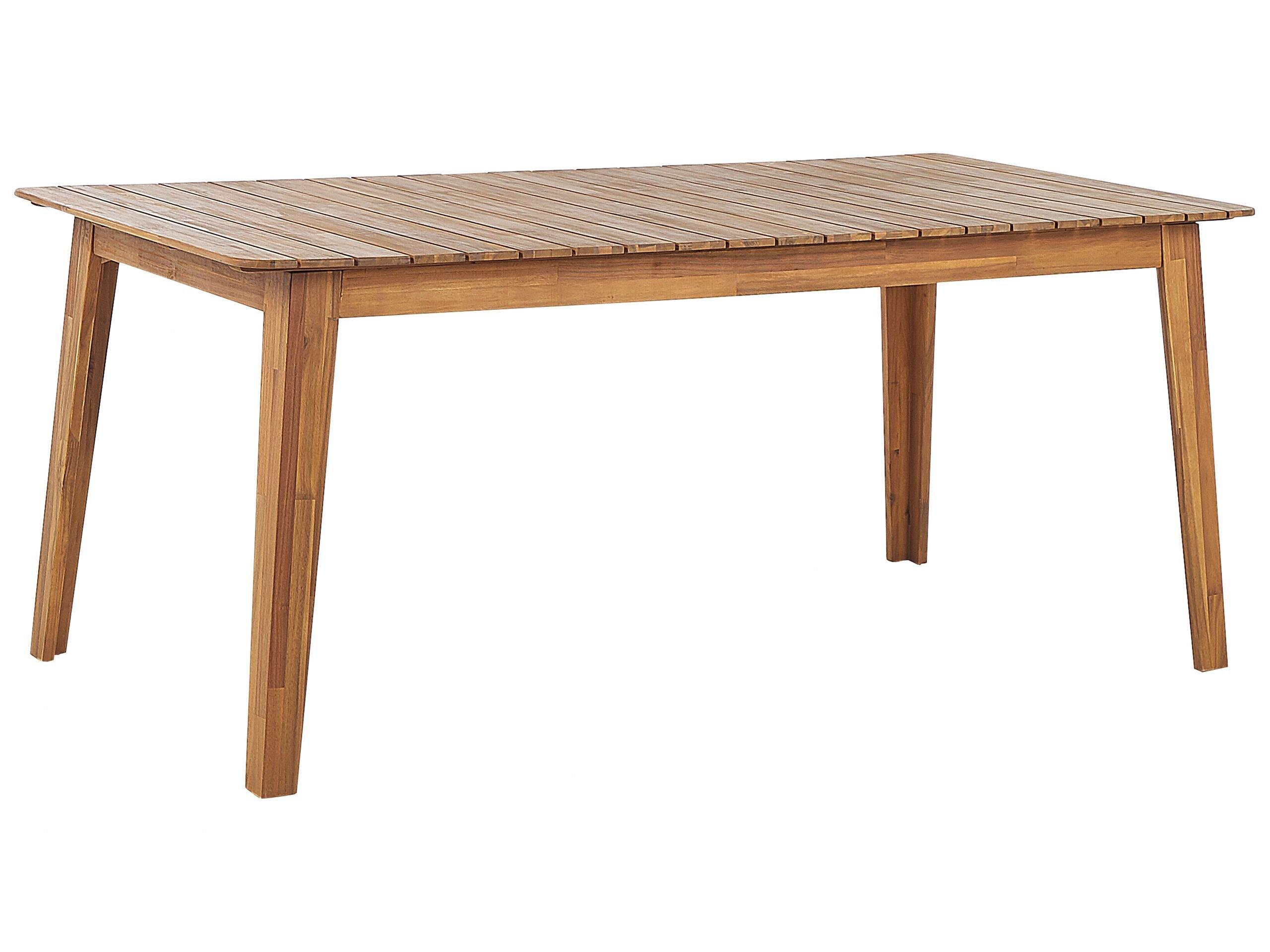 Beliani Table de repas en Acacia Traditionnel FORNELLI  