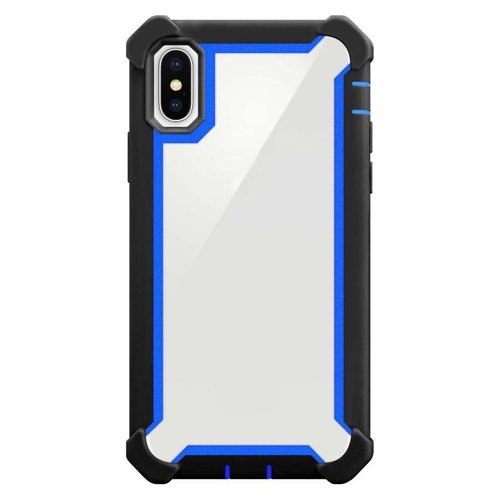 Cadorabo  Hülle für Apple iPhone X  XS 2-in-1 TPU Silikon-Rand Glas-Rücken 