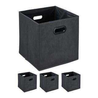 B2X Boîte de rangement en anthracite Lot de 4  