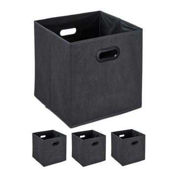 Boîte de rangement en anthracite Lot de 4