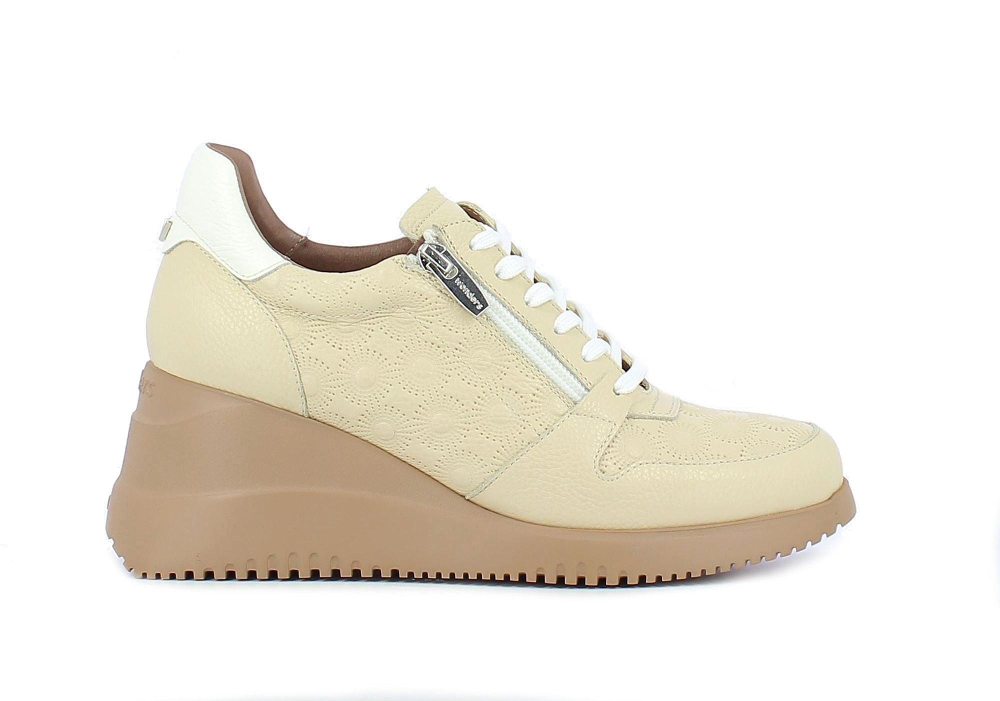 Image of Rainbow - Leder Sneaker Damen Beige 35