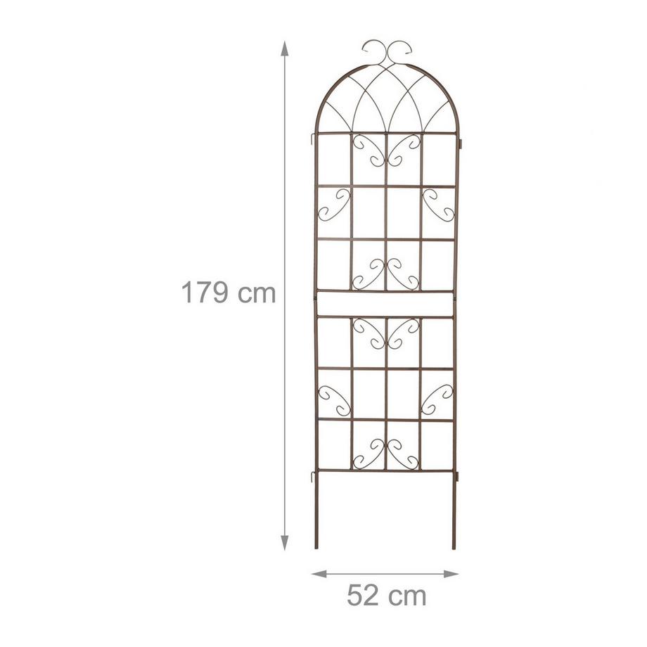 B2X Treillis 180 cm lot de 2 marron  