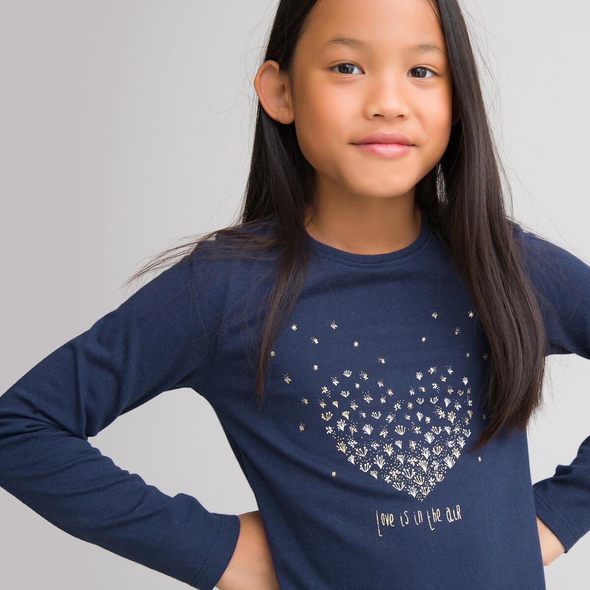 Image of Kleid: Lange Ärmel. Bedruckt Mädchen Blau 126