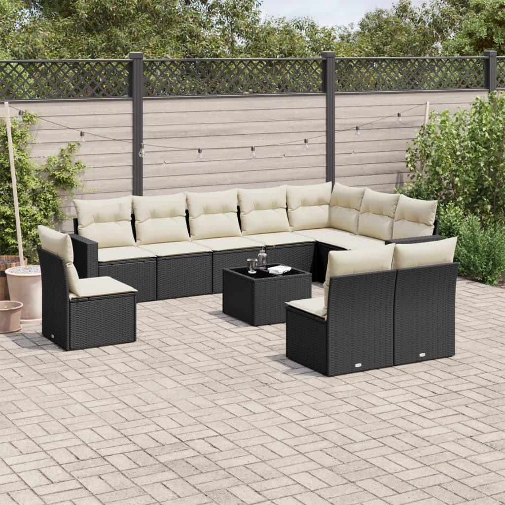 VidaXL set divano da giardino Polirattan  