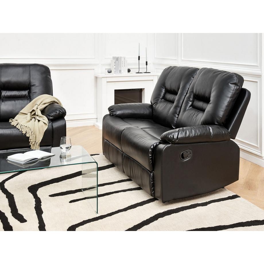 Beliani 2 Sitzer Sofa aus Kunstleder  BERGEN  