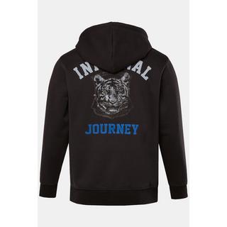 JP1880  Hoodie-Jacke, Sweat, Prints, Kapuze 