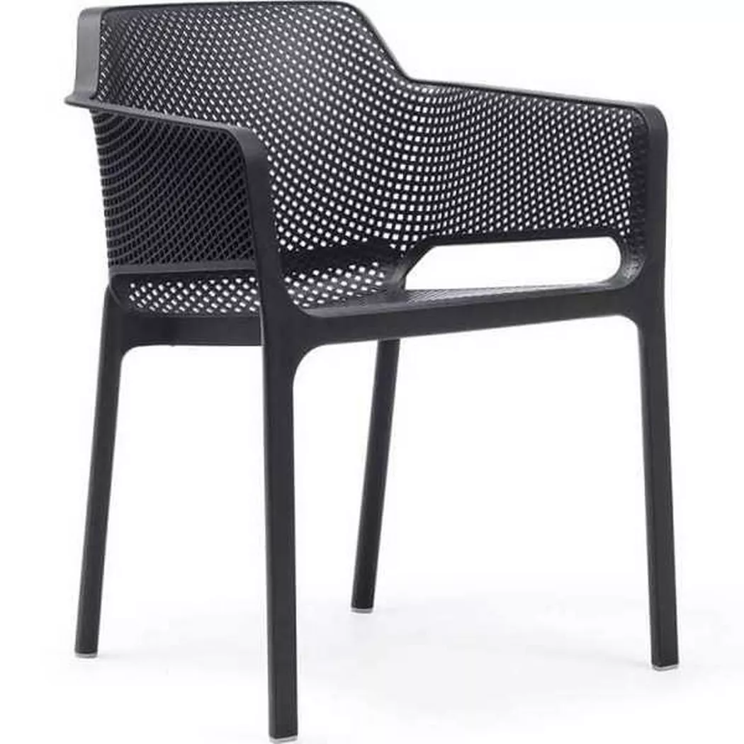 Nardi Net Gartenstuhl - Kunststoff - stapelbar - antracite