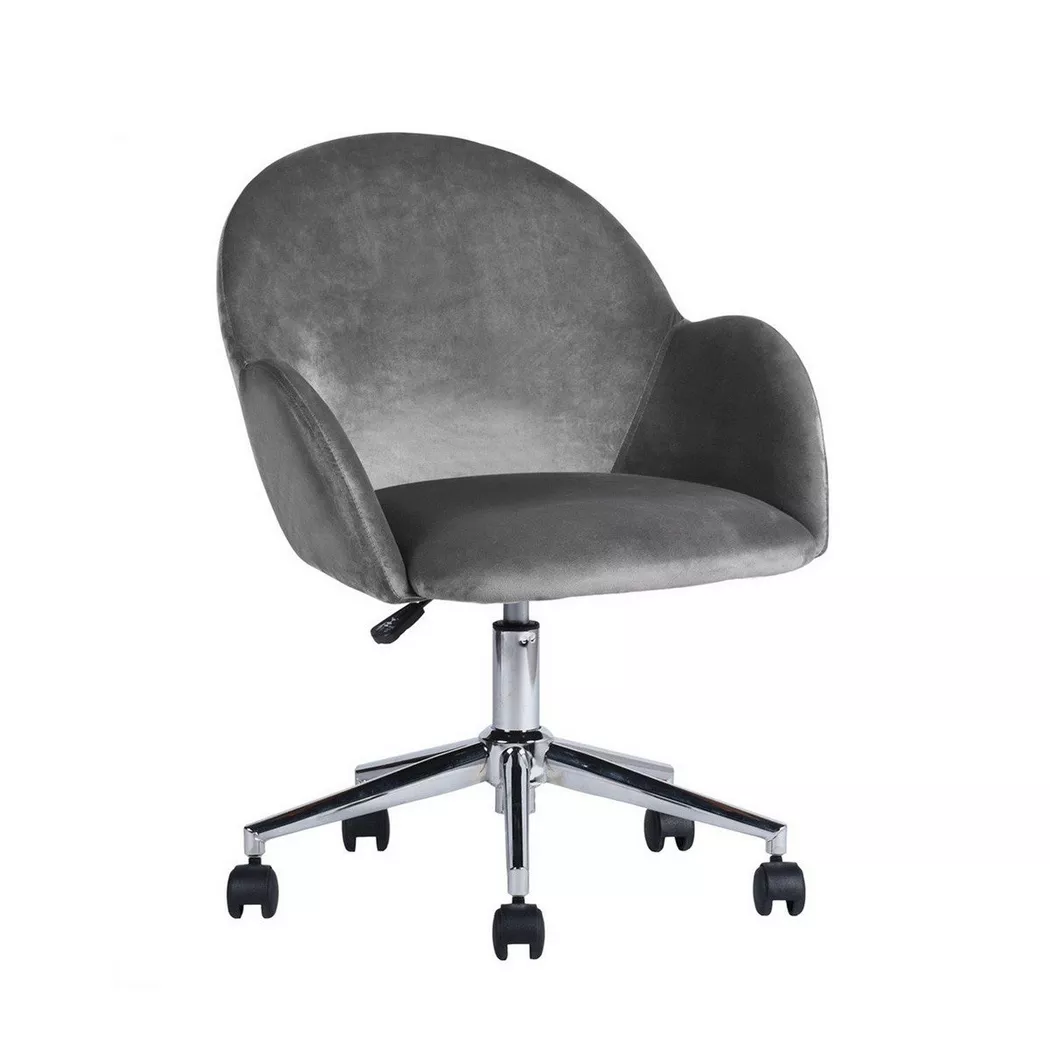 Calicosy – Bürostuhl mit Rollen und Armlehnen CHIOZZA, One Size, Taubengrau
