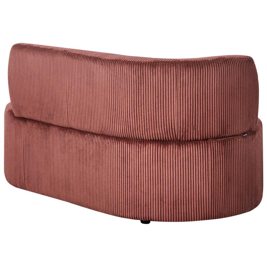 Beliani Linksseitige Chaiselongue aus Cord  VANVEY  