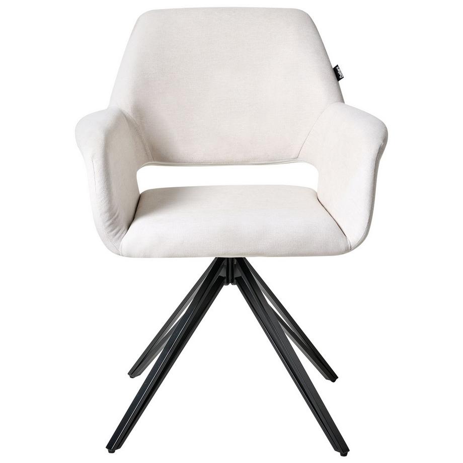 Beliani Esszimmerstuhl 2er Set aus Stoff Modern CINEY  