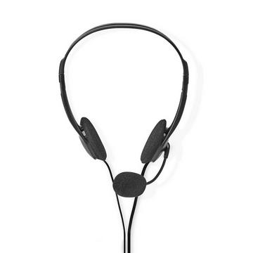 PC -Headset | On-Ear | Stereo | 2x 3,5 mm | Faltbares Mikrofon | Schwarz