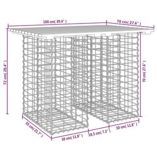 VidaXL Banc de jardin bois de pin  