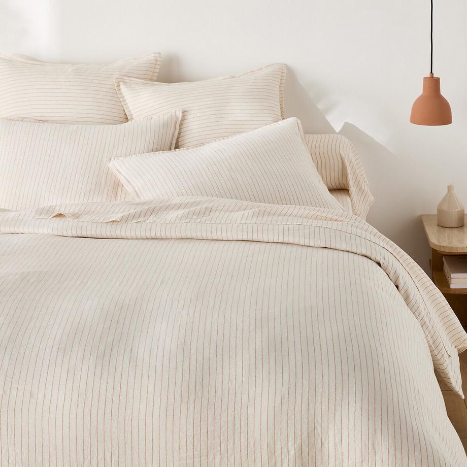 Housse de couette lin lavé