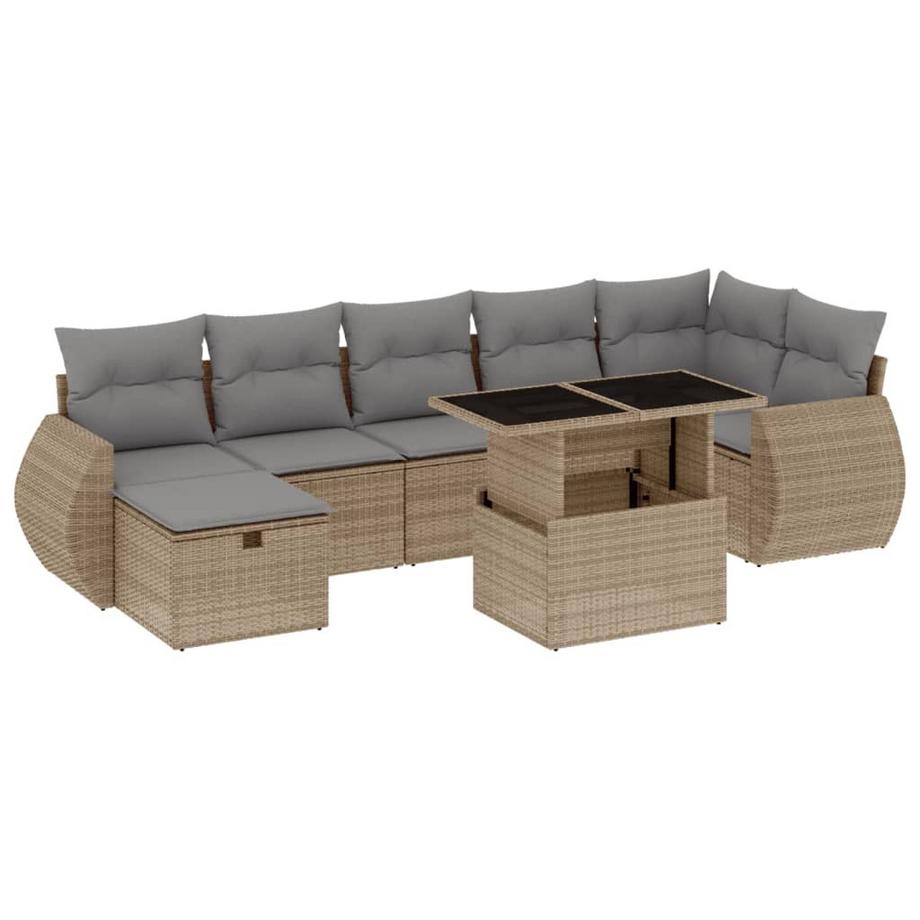 Garten sofagarnitur poly-rattan