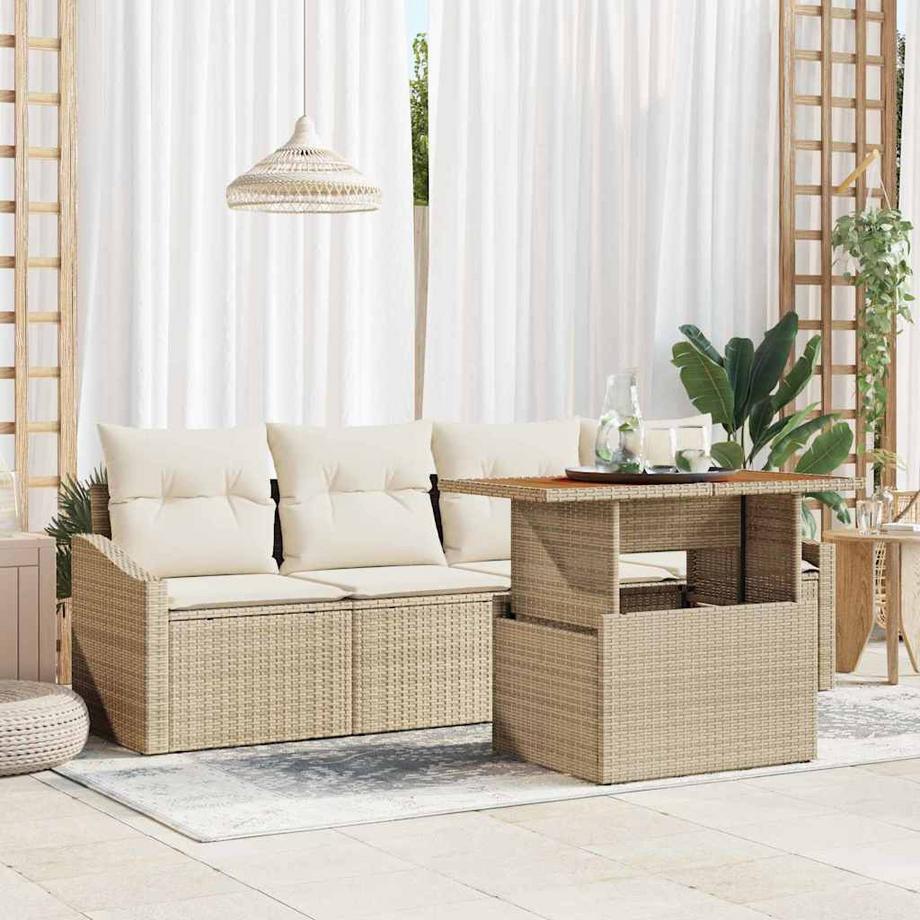 VidaXL Divano da giardino Polyrattan  