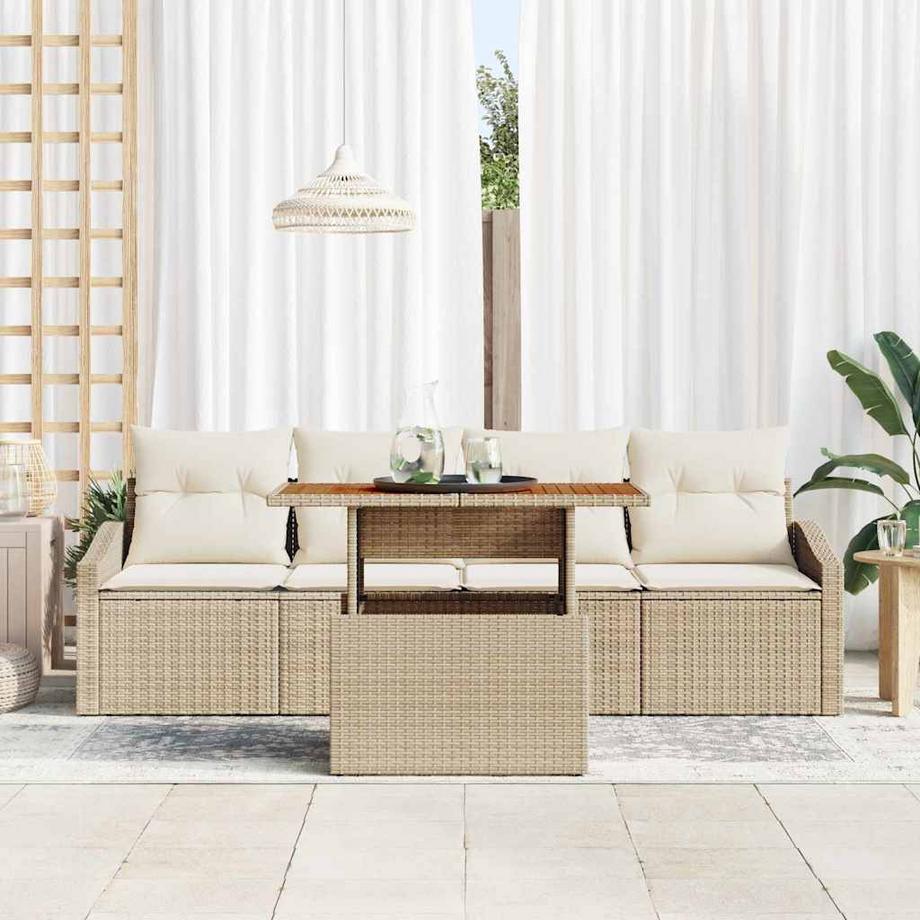 VidaXL Divano da giardino Polyrattan  