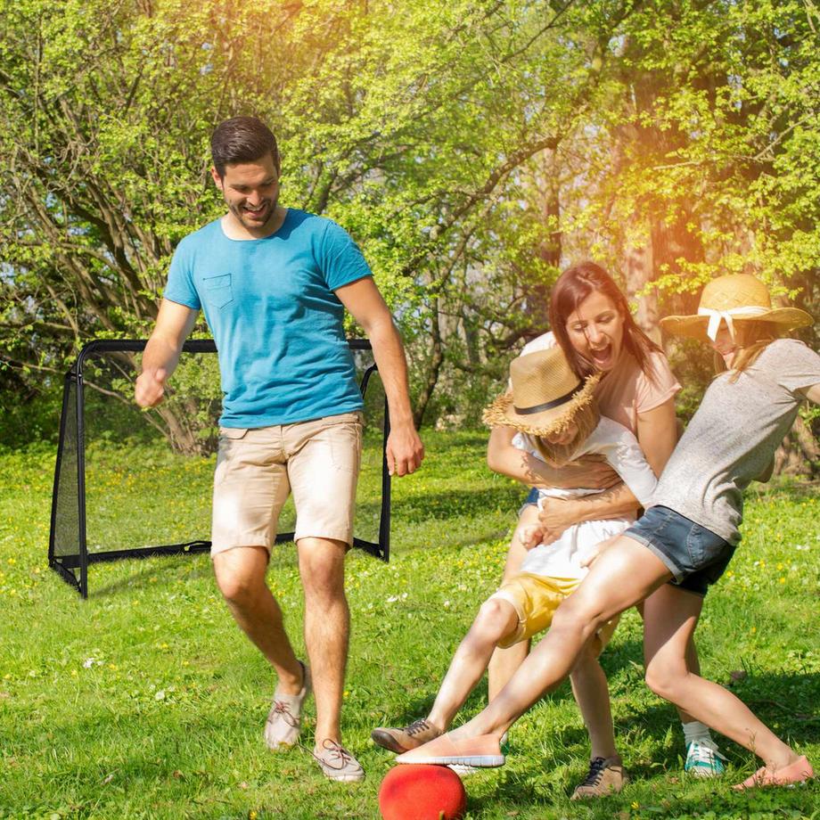 B2X  But de football noir 120 x 180 cm 