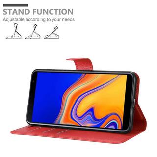 Cadorabo  Hülle für Samsung Galaxy J4 PLUS Standfunktion, Kartenfach 