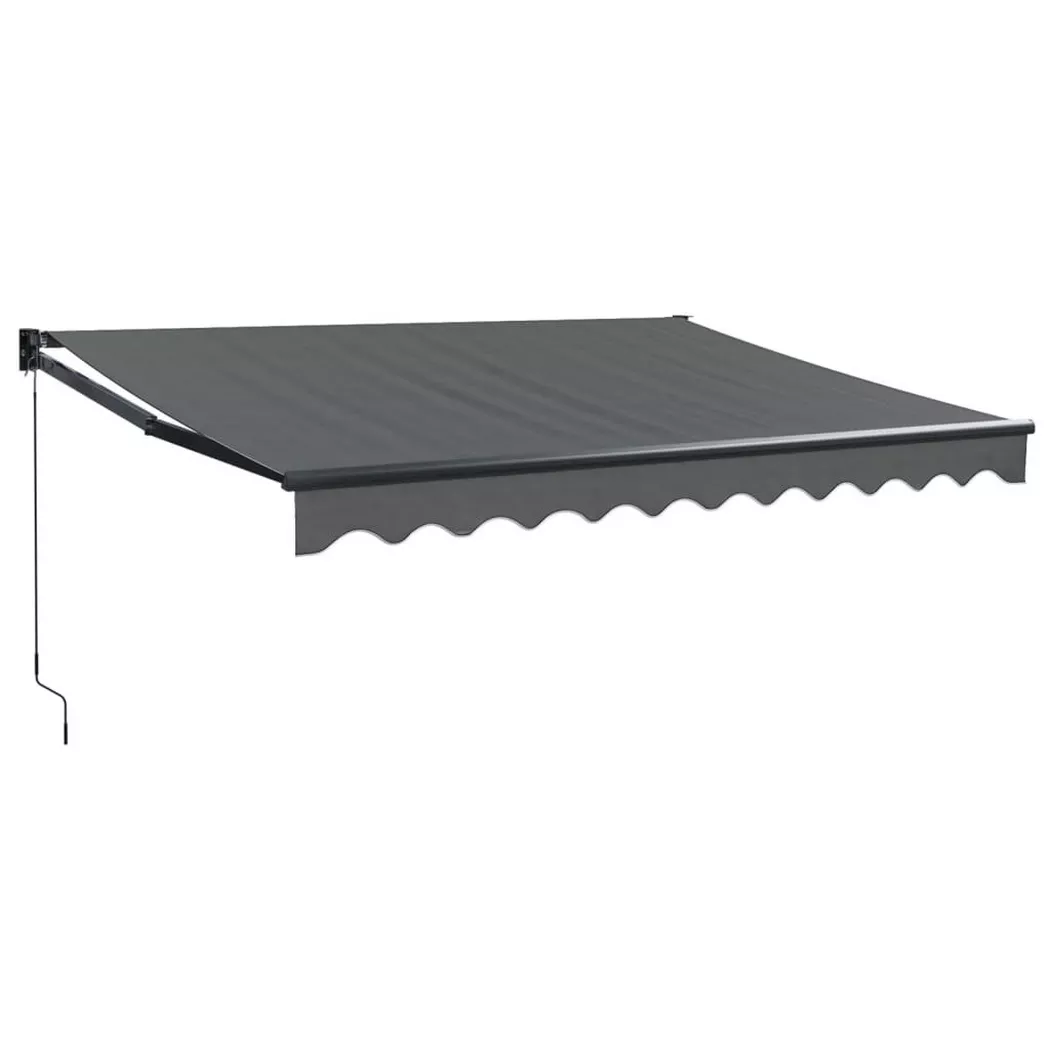 VidaXL - tenda da sole retrattile Tessuto, One Size, Grigio