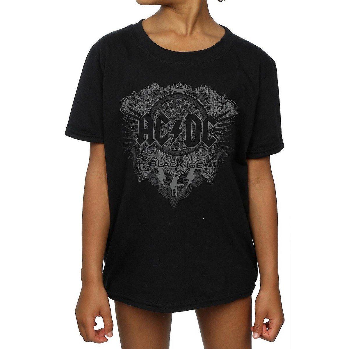 Image of Acdc Black Ice Tshirt Mädchen Schwarz 170