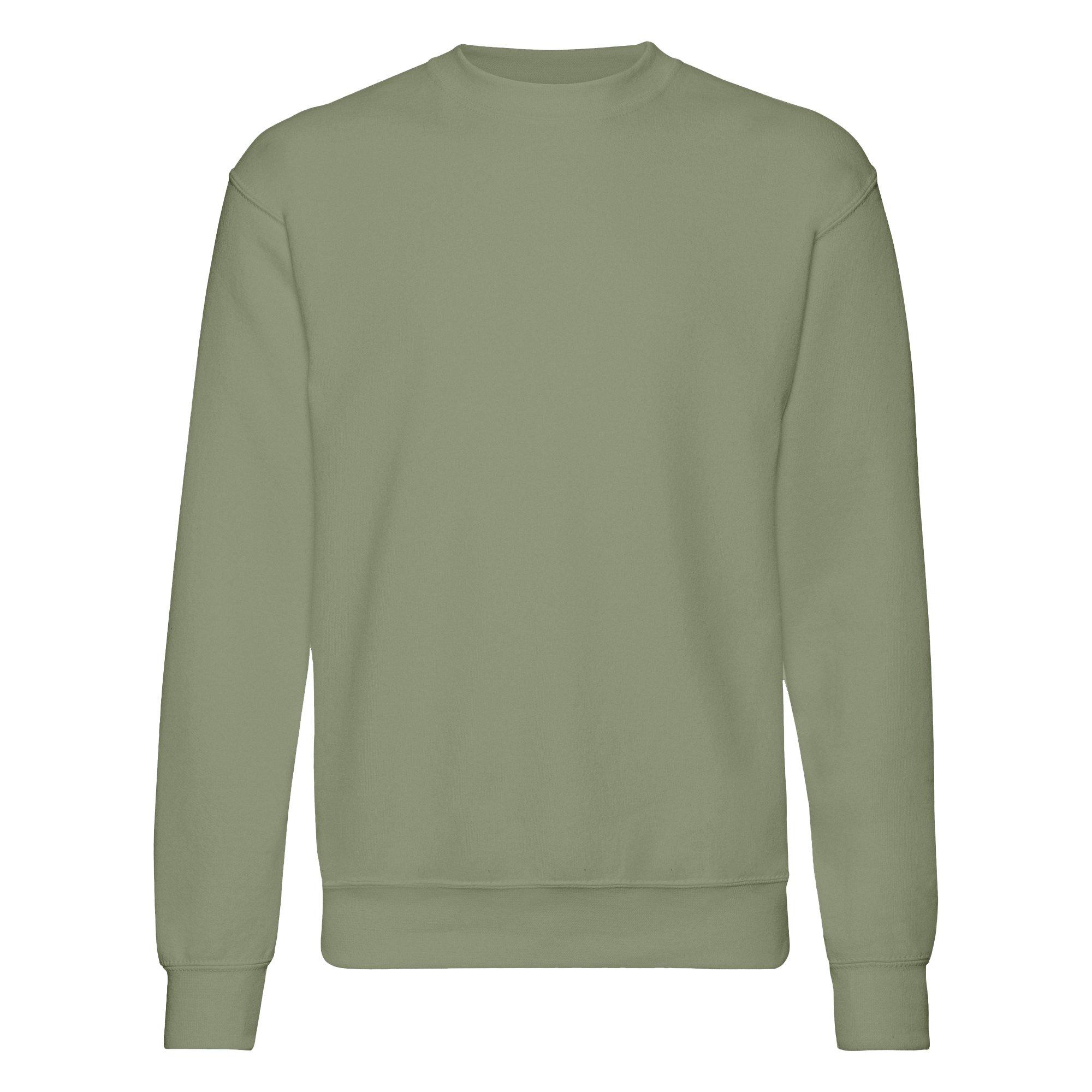 Image of Belcoro® Garn Pullover Sweatshirt Herren Olivegrün XXL