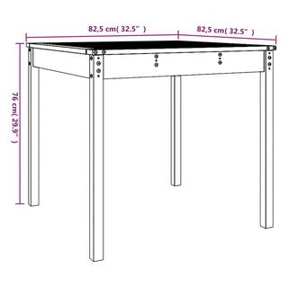 VidaXL tavolo da giardino Legno di pino  