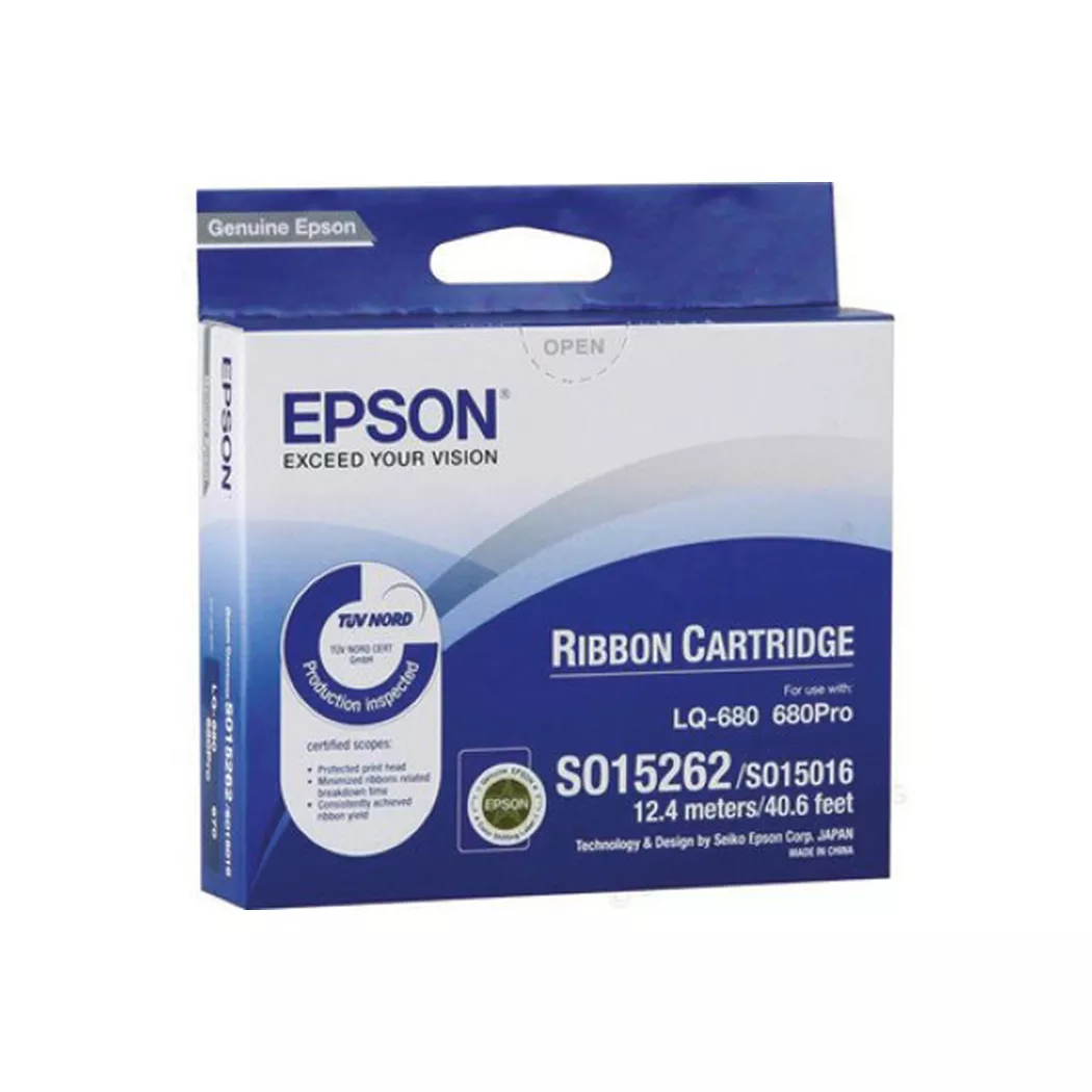 Epson – Farbband Nylon schwarz S015262 LQ 2550 (S015016) 2 Mio.Z., Schwarz, One Size