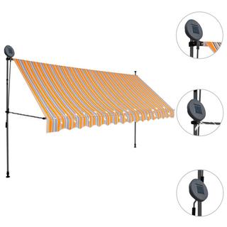 VidaXL Auvent rétractable tissu  