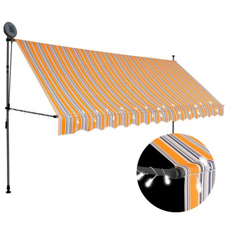 VidaXL Auvent rétractable tissu  