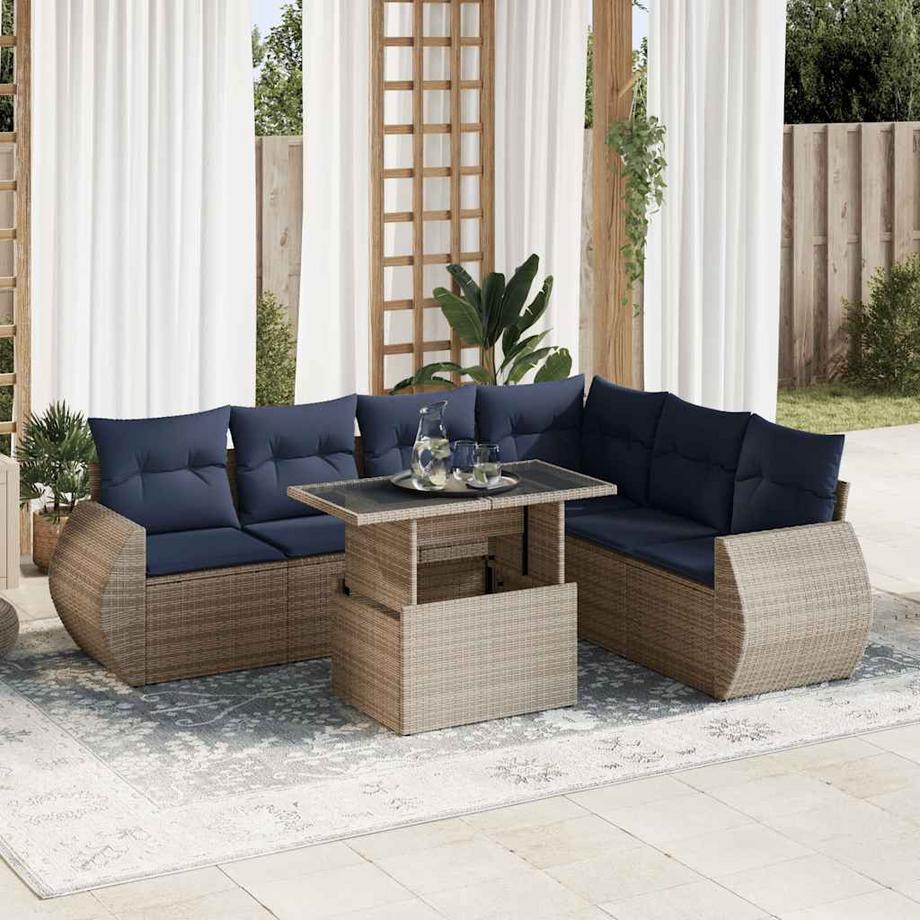 VidaXL Garten sofagarnitur poly-rattan  