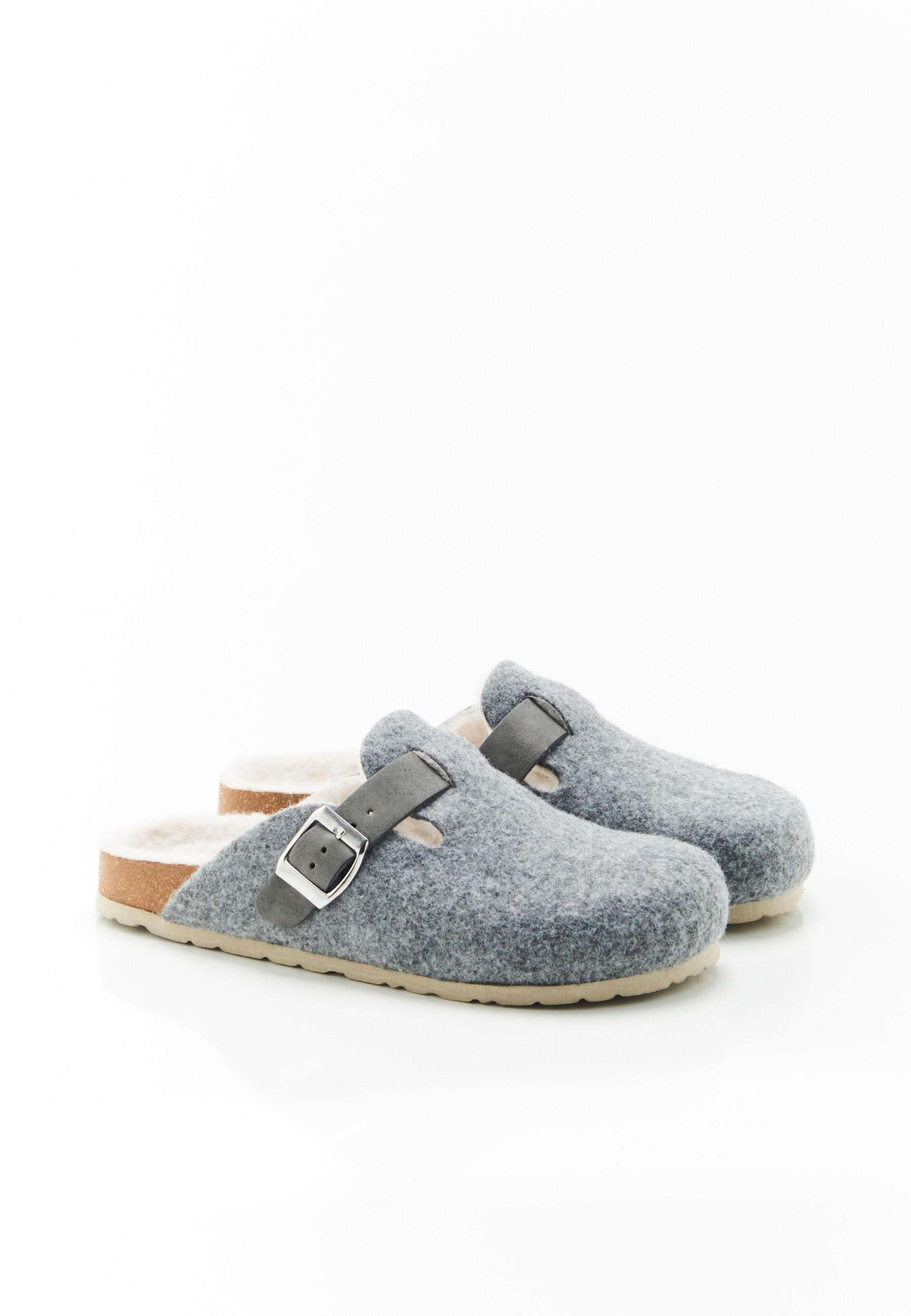 Image of Gefütterte Pantoletten Thermolactyl Unisex Grau 40