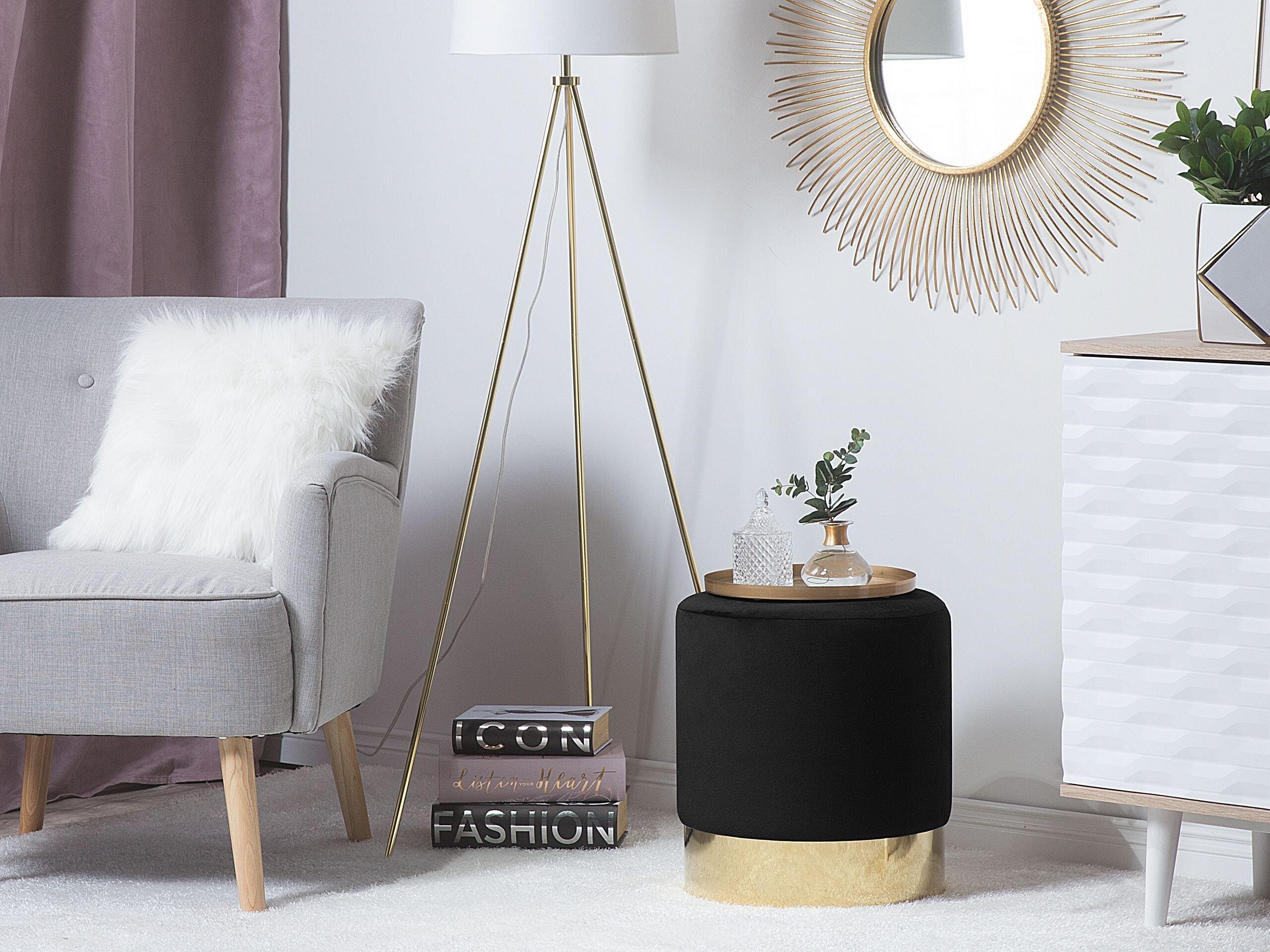 Beliani Pouf en Velours Moderne SOPHIA  