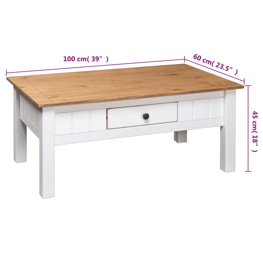 VidaXL Table basse bois de pin  